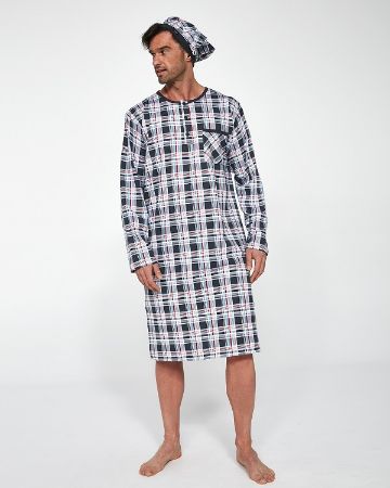 Zobrazit detail produktu - Pánská noční košile Cornette  dlouhý rukáv 110 3-5XL Obrázek Pánská noční košile Cornette  dlouhý rukáv 110 3-5XL