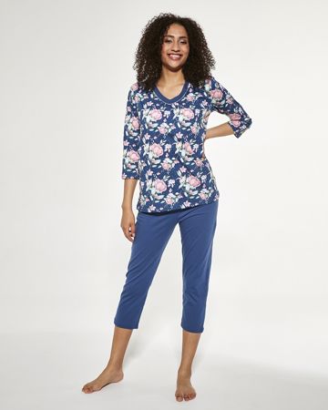 Zobrazit detail produktu - Dámské pyžamo Cornette kapri 481 Obrázek Dámské pyžamo Cornette kapri 481