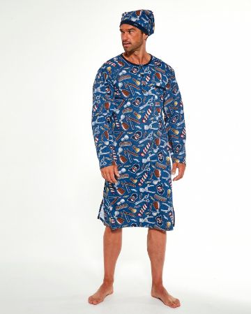 Zobrazit detail produktu - Pánská noční košile Cornette  dlouhý rukáv 110 3-5XL Obrázek Pánská noční košile Cornette  dlouhý rukáv 110 3-5XL