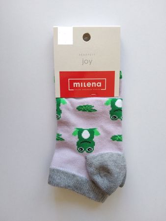 Zobrazit detail produktu - Dívčí ponožky nízké Milena Žába Obrázek Dívčí ponožky nízké Milena Žába