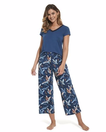 Zobrazit detail produktu - Dámské pyžamo Cornette krátký rukáv 743 Obrázek Dámské pyžamo Cornette krátký rukáv 743