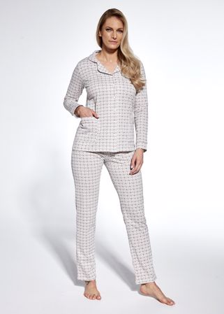 Zobrazit detail produktu - Dámské pyžamo Cornette dlouhé propínací 482 Obrázek Dámské pyžamo Cornette dlouhé propínací 482