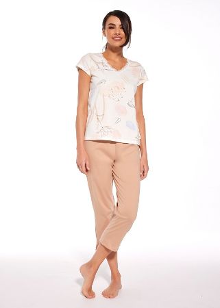 Zobrazit detail produktu - Dámské pyžamo Cornette kapri 658 3-5XL Obrázek Dámské pyžamo Cornette kapri 658 3-5XL