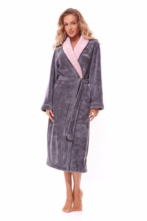 Zobrazit detail produktu - Dámský župan L&L 2314 3XL dlouhý Obrázek Dámský župan L&L 2314 3XL dlouhý