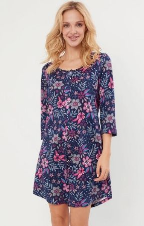 Zobrazit detail produktu - Dámská noční košile Italian Fashion 3/4 Folk Obrázek Dámská noční košile Italian Fashion 3/4 Folk