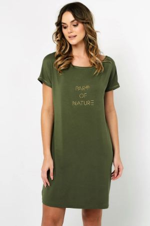 Zobrazit detail produktu - Dámská noční košile Italian Fashion krátká Natura Obrázek Dámská noční košile Italian Fashion krátká Natura