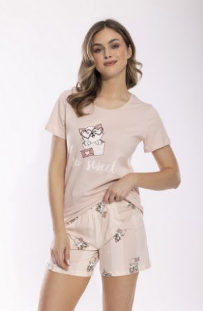 Zobrazit detail produktu - Dámské pyžamo Leptir krátké 367 Obrázek Dámské pyžamo Leptir krátké 367