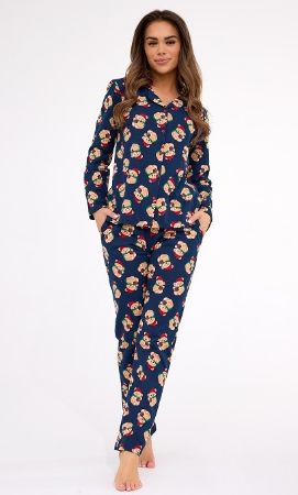 Zobrazit detail produktu - Dámské pyžamo Cornette propínací vánoční 482 Obrázek Dámské pyžamo Cornette propínací vánoční 482