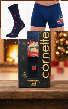 Zobrazit detail produktu - Pánský vánoční komplet Cornette 914 Obrázek Pánský vánoční komplet Cornette 914